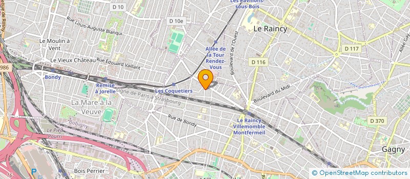 localisation de l'entreprise CARNOT à VILLEMOMBLE