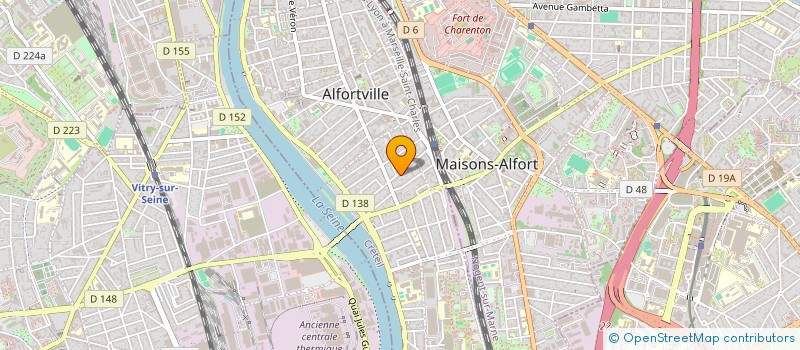 localisation de l'entreprise CARNOT  ALFORTVILLE