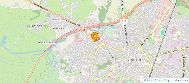 localisation de l'entreprise CARNOT à CHALLANS
