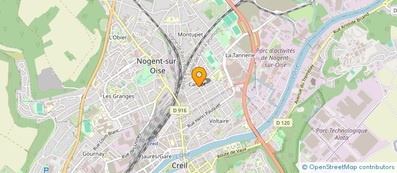 localisation de l'entreprise CARNOT  NOGENT-SUR-OISE
