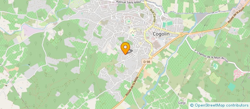 localisation de l'entreprise CARNOT  COGOLIN