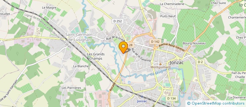 localisation de l'entreprise CARNOT DISTRIBUTION à JONZAC