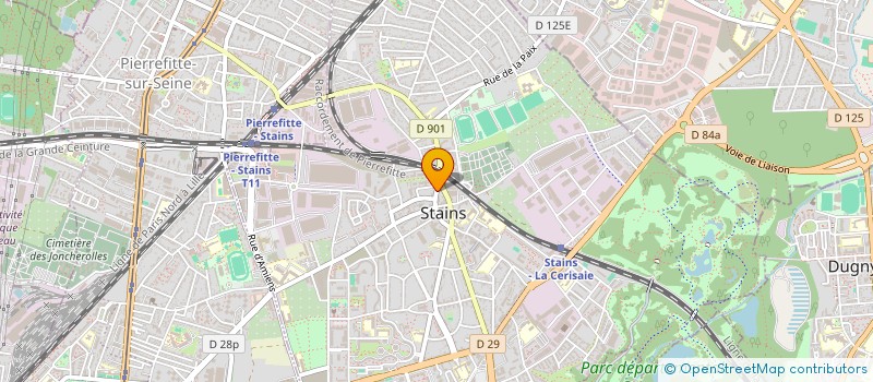 localisation de l'entreprise CARNOT IMMO à STAINS