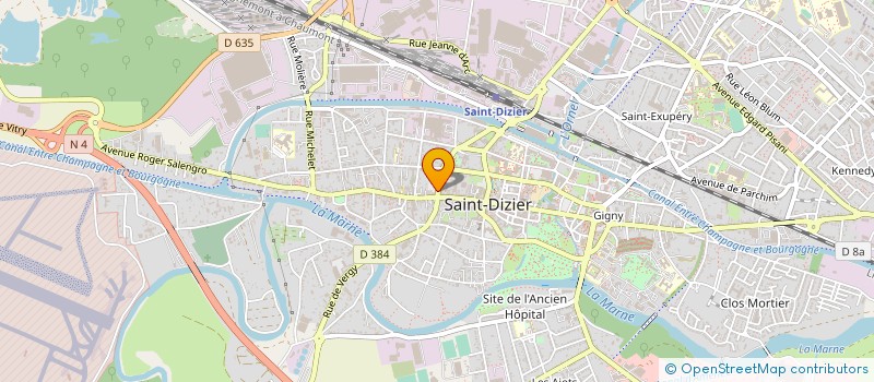 localisation de l'entreprise CARNOT IMMOBILIER à SAINT-DIZIER