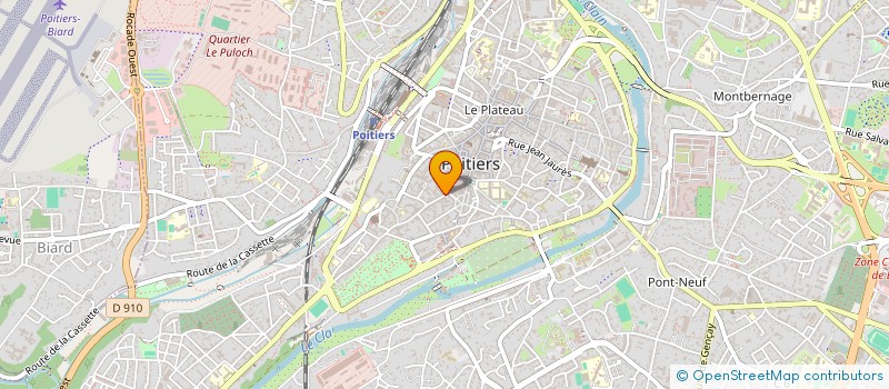 localisation de l'entreprise CARNOT IMMOBILIER à POITIERS