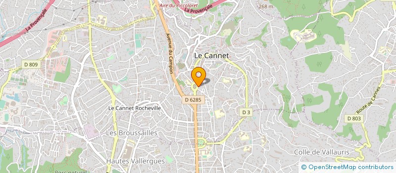 localisation de l'entreprise CARNOT INVEST à LE CANNET