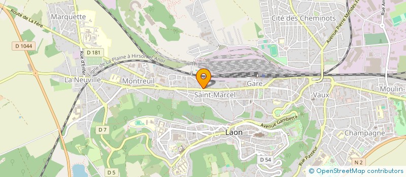 localisation de l'entreprise CARNOT JCBA à LAON