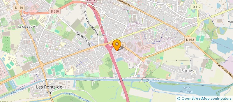 localisation de l'entreprise CARNOT POUPARD  LES PONTS-DE-CE