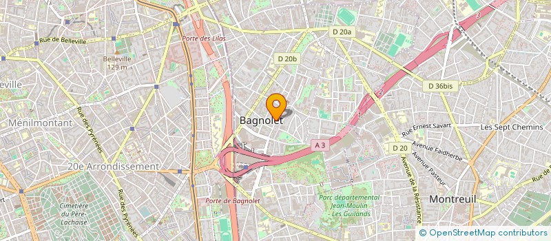 localisation de l'entreprise CARNOT TRANSACTIONS à BAGNOLET