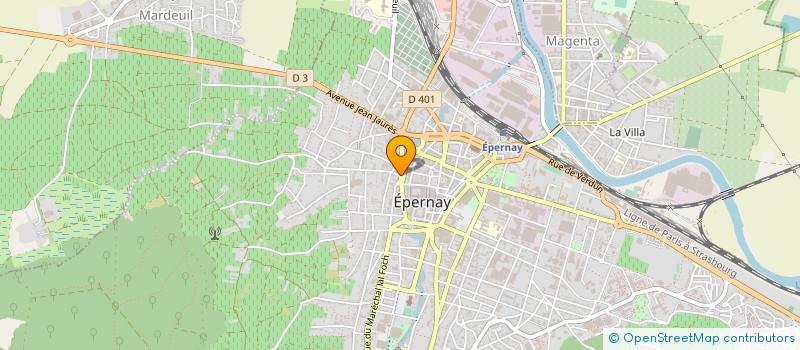 localisation de l'entreprise CARNOT VIDEO  EPERNAY