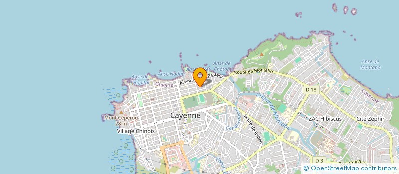 localisation de l'entreprise CARNOTZET à CAYENNE