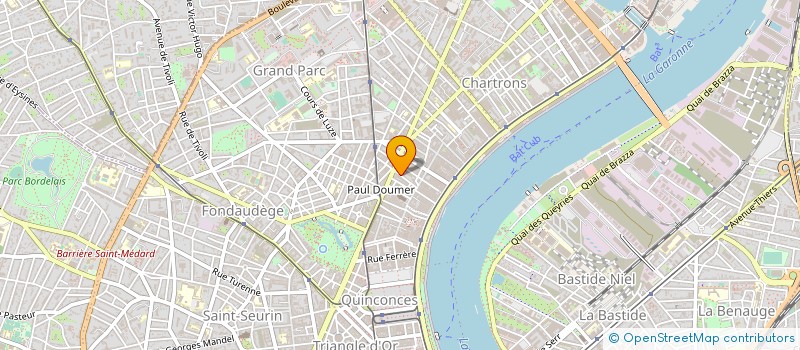 localisation de l'entreprise CARNUS CHAUFFAGE SANITAIRE à BORDEAUX