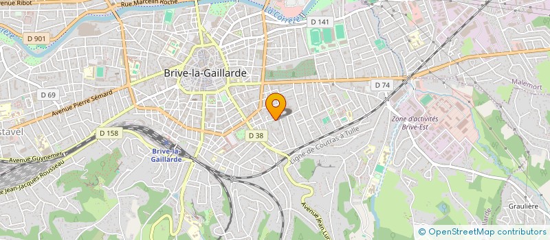 localisation de l'entreprise CARNYX BRASS BAND BRIVE TULLE LIMOUSIN  BRIVE-LA-GAILLARDE