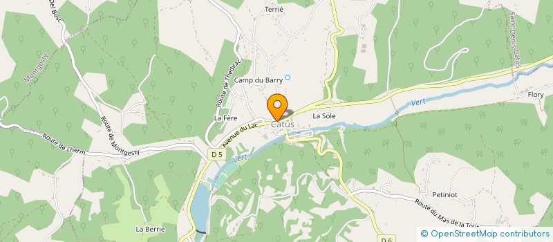 localisation de l'entreprise CARO 46  CATUS