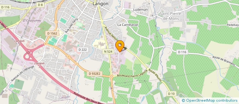 localisation de l'entreprise CARO à LANGON