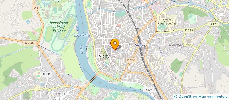 localisation de l'entreprise CARO à VICHY