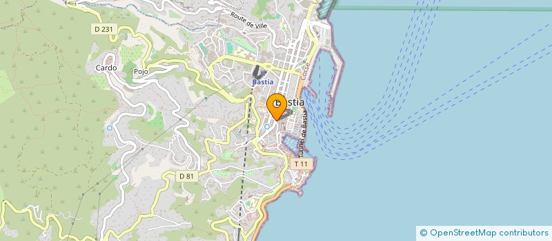 localisation de l'entreprise CARO à BASTIA