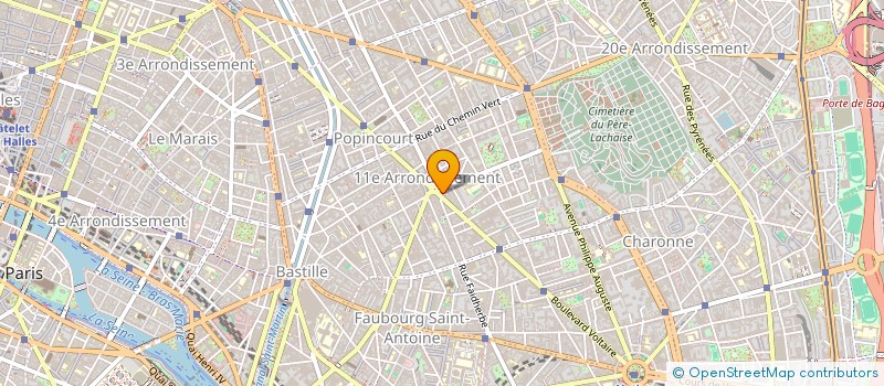 localisation de l'entreprise CARO  PARIS