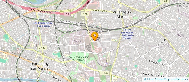 localisation de l'entreprise CARO BAGAGES à CHAMPIGNY-SUR-MARNE