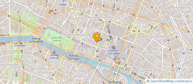 localisation de l'entreprise CARO - BAT à PARIS