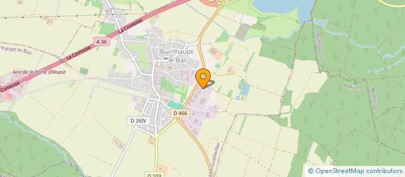 localisation de l'entreprise CARO COOP  BURNHAUPT-LE-BAS