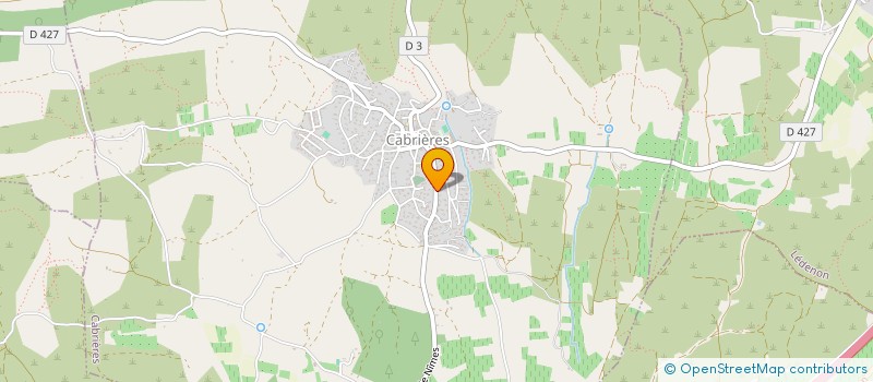 localisation de l'entreprise CARO DAVIN  CABRIERES