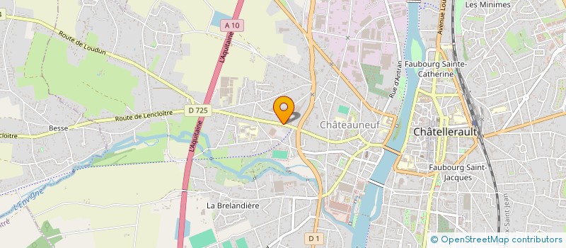 localisation de l'entreprise CARO DIFF  CHATELLERAULT