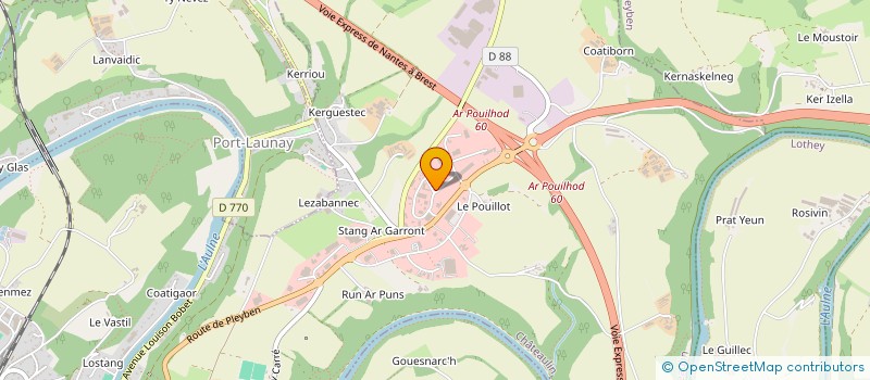 localisation de l'entreprise CARO ET FILS à CHATEAULIN