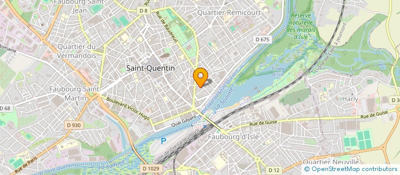 localisation de l'entreprise CARO ET JB à SAINT-QUENTIN