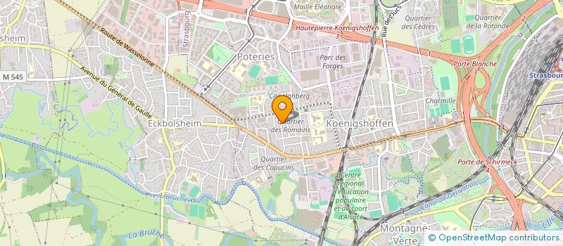 localisation de l'entreprise CARO ET NICO à STRASBOURG