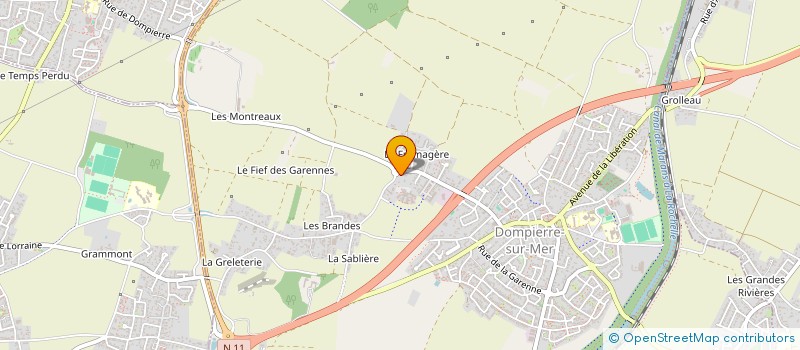 localisation de l'entreprise CARO IMMO  DOMPIERRE-SUR-MER