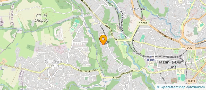 localisation de l'entreprise CARO INVEST  TASSIN-LA-DEMI-LUNE