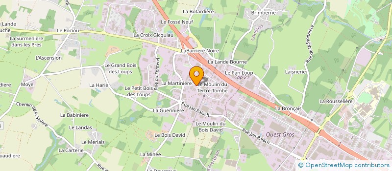localisation de l'entreprise CARO-NICO à COUERON
