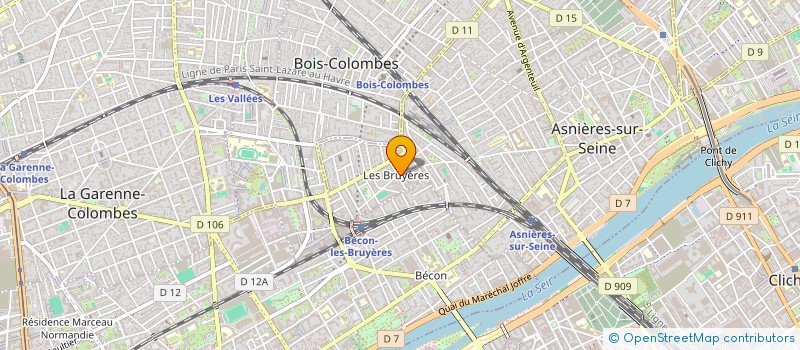 localisation de l'entreprise CARO PLV à ASNIERES-SUR-SEINE