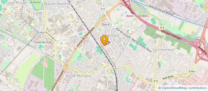 localisation de l'entreprise CARO'PRO  REIMS