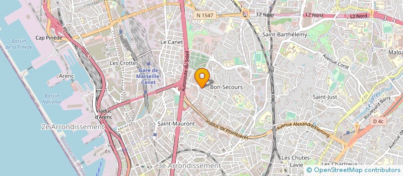 localisation de l'entreprise CARO PRO SOL à MARSEILLE