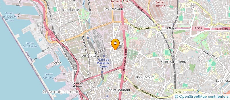 localisation de l'entreprise CARO-REV à MARSEILLE