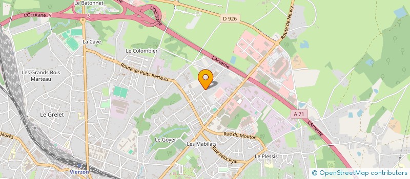 localisation de l'entreprise CARO SA à VIERZON