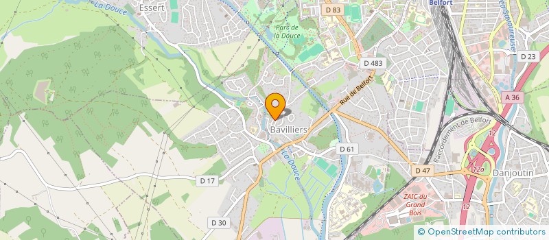 localisation de l'entreprise CARO STYL SARL à BAVILLIERS
