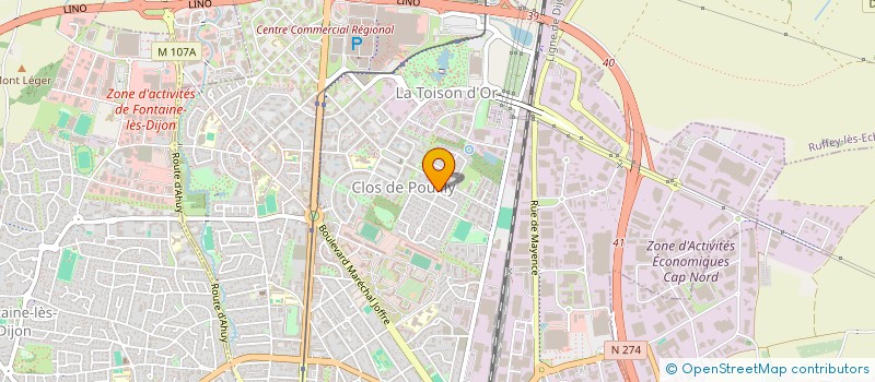 localisation de l'entreprise CARO2158 à DIJON