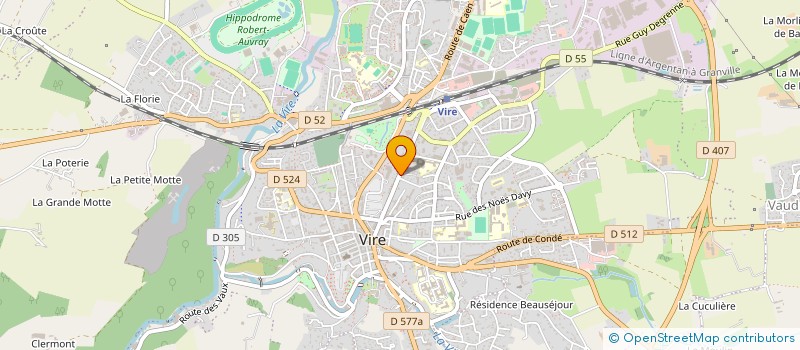 localisation de l'entreprise CAROAPEL à VIRE NORMANDIE