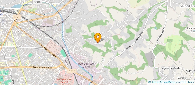 localisation de l'entreprise CAROBEN  BON-ENCONTRE