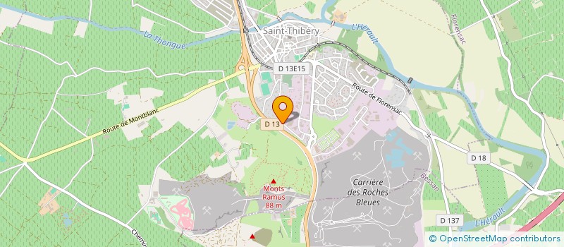 localisation de l'entreprise CAROCATREC à SAINT-THIBERY