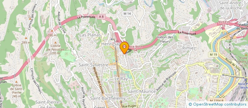 localisation de l'entreprise CAROCCI à NICE