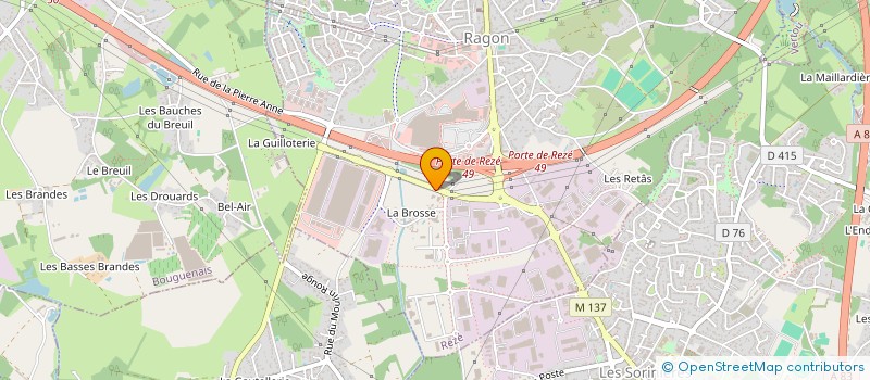 localisation de l'entreprise CAROCLEAN à REZE