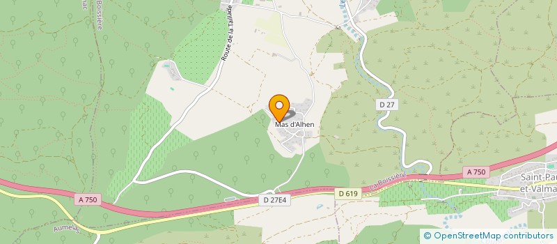 localisation de l'entreprise CARODI  LA BOISSIERE