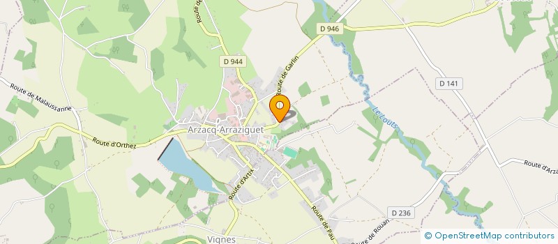 localisation de l'entreprise CAROELEA  ARZACQ-ARRAZIGUET