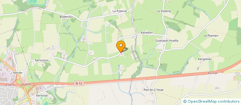 localisation de l'entreprise CAROFF à LANDIVISIAU