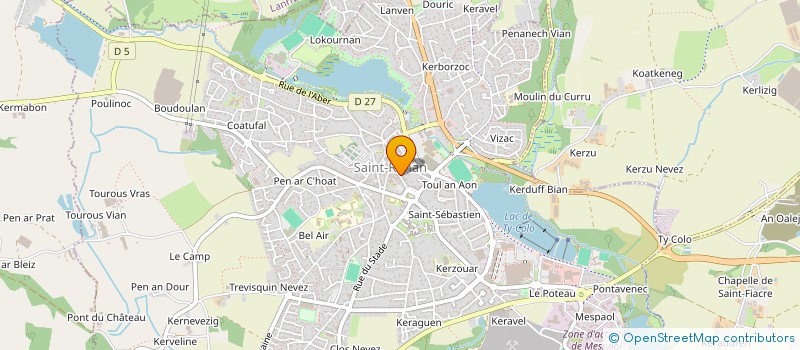 localisation de l'entreprise CAROFF JOHAN à SAINT-RENAN
