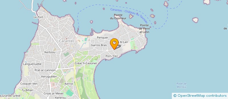 localisation de l'entreprise CAROFF-ROUSSEL  CARANTEC